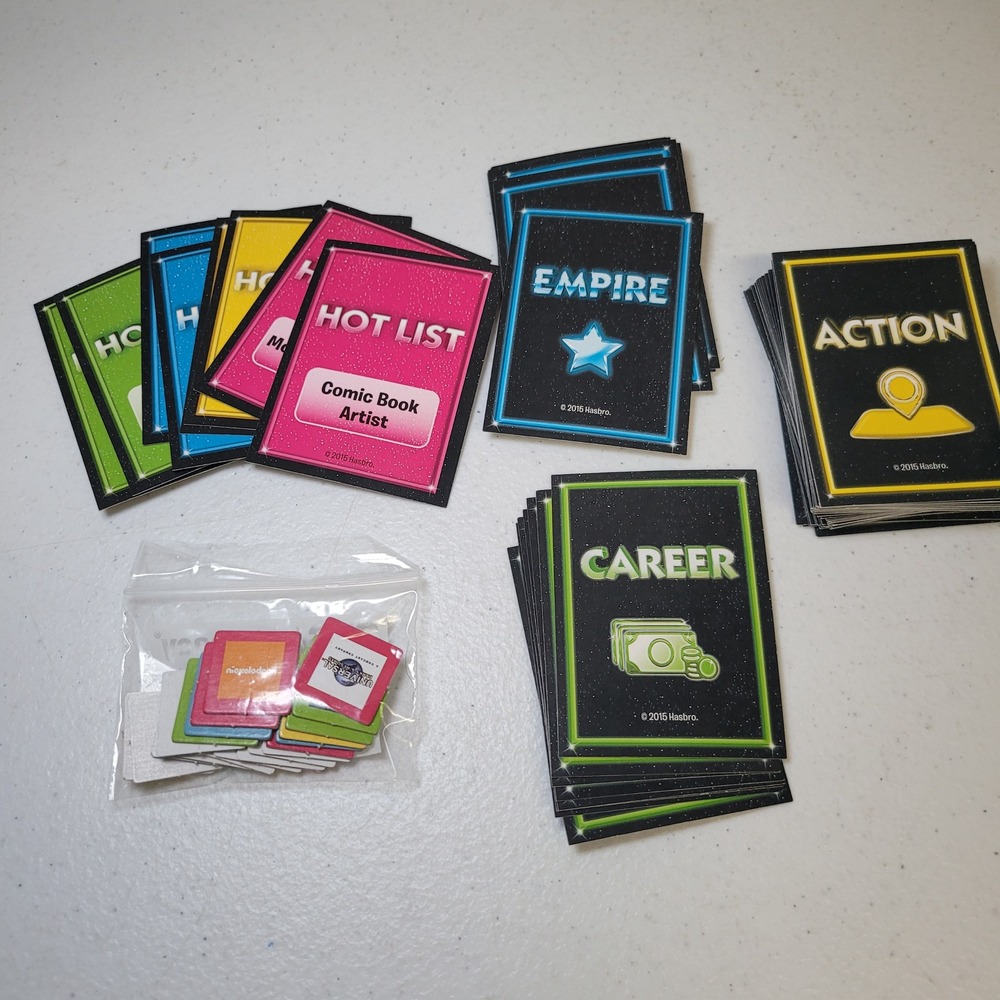2015 Game‎ of Life Empire Hasbro Replacement Cards and Brand Tokens